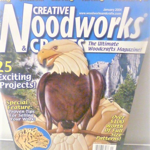 BK26 Lot of 3 WOODWORKING Magazines Christmas Wood Ornaments Scroll Saw Work - Picture 15 of 16